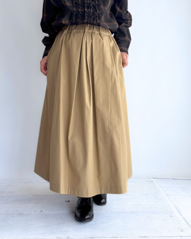 DOLLY-TWILL Tack Skirt in Beige