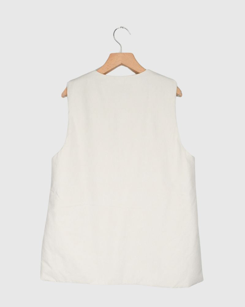Padded Vest / short in IceGray