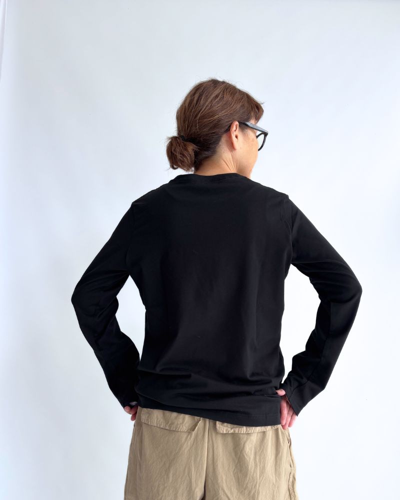 SOL Long Sleeve Tee in Black
