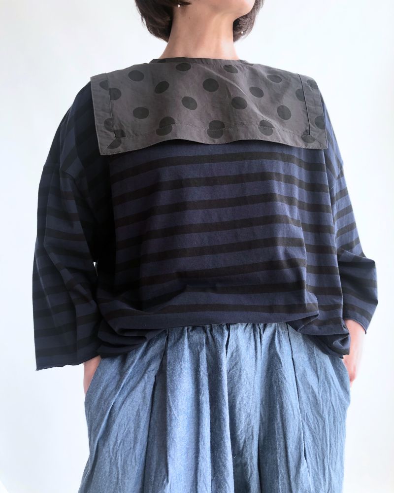 Veritecoeur VC-2689B Square Collar attached collar Made in Japan