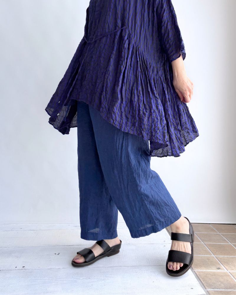 Indigo Linen Pants in Blue Indigo Linen Pants in Blue