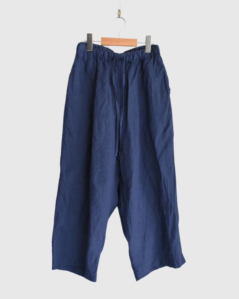 Indigo Linen Pants in Blue