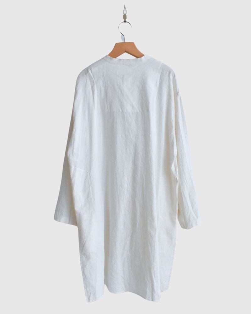 Cotton linen kameez tunic in White