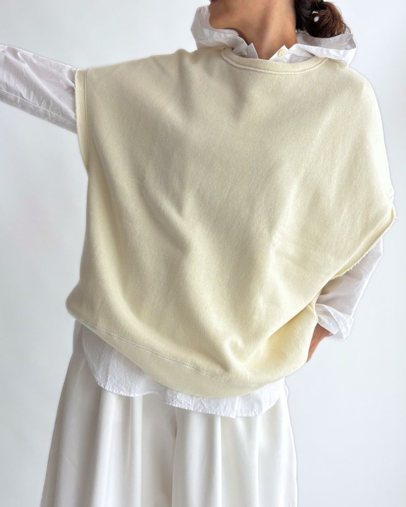 Sweat Vest in White