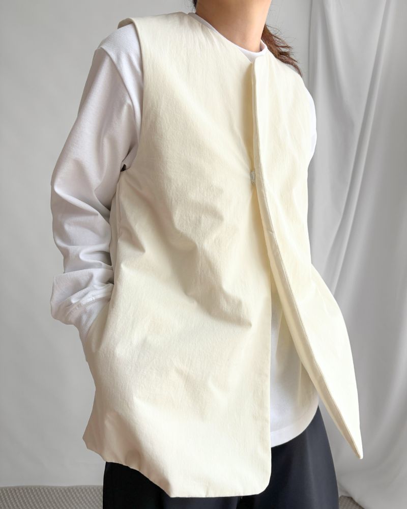 Jersey Crew Neck L/S TEE in White