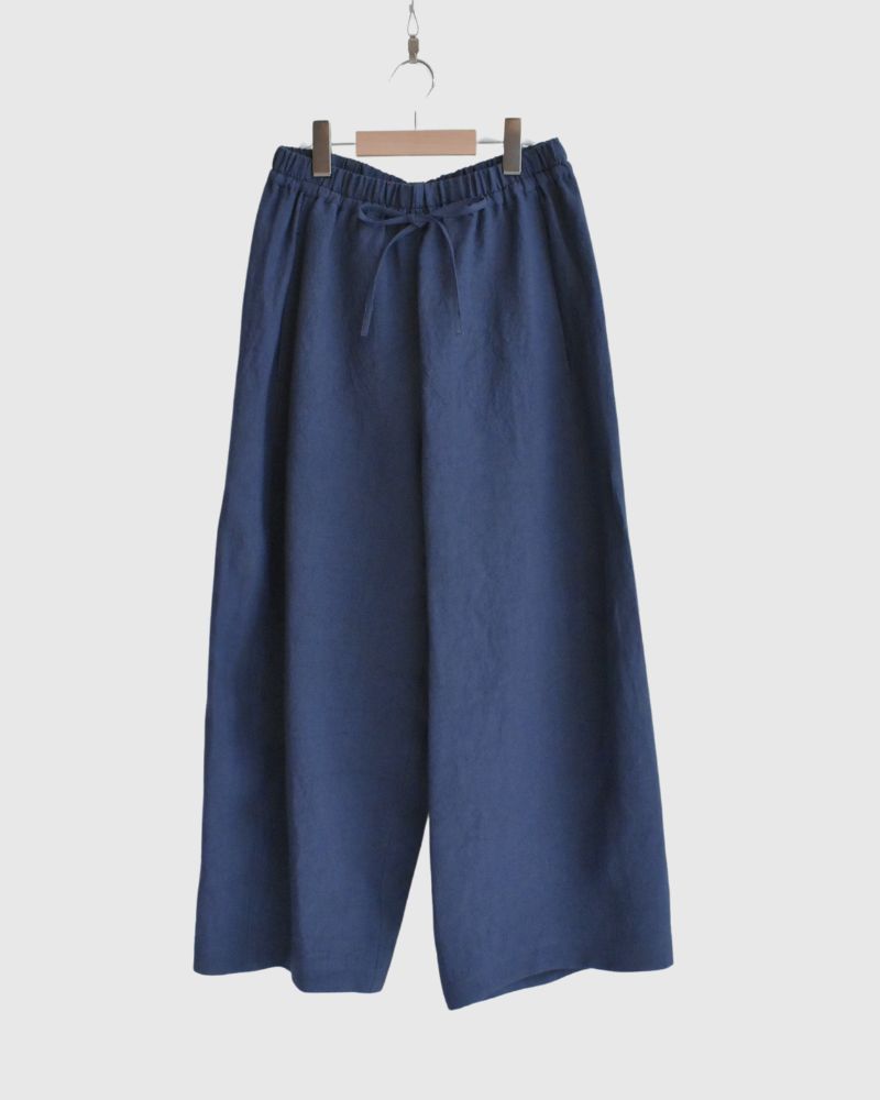 Barrel Leg Pants (LINEN) in DarkNavy