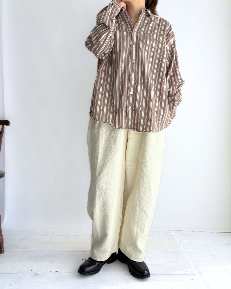 Bengal Stripe Shirt in Brown