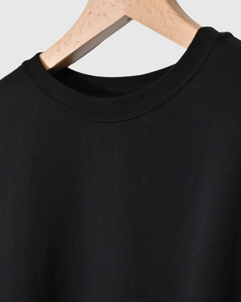 ABBY High Gauge Sweat Pullover in Black