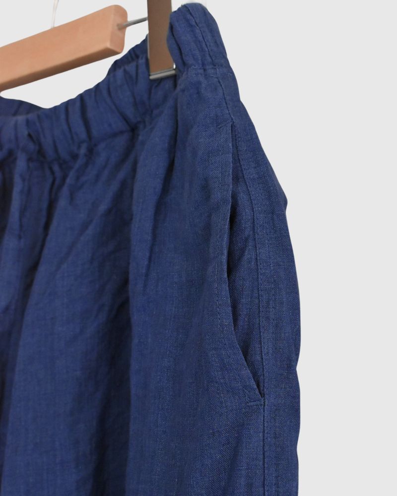 Indigo Linen Pants in Blue