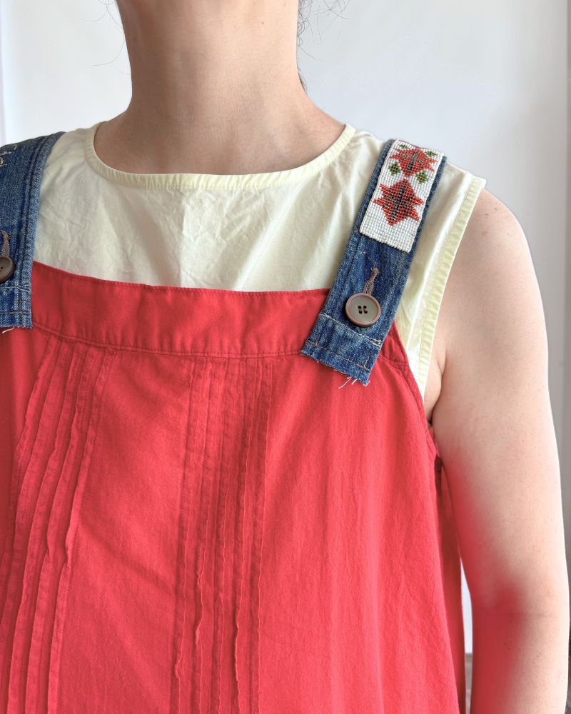 Lawn Dress in Red