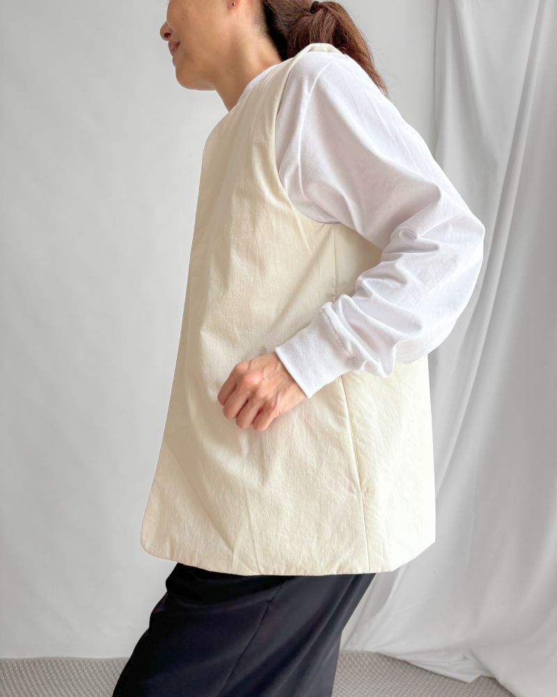Jersey Crew Neck L/S TEE in White