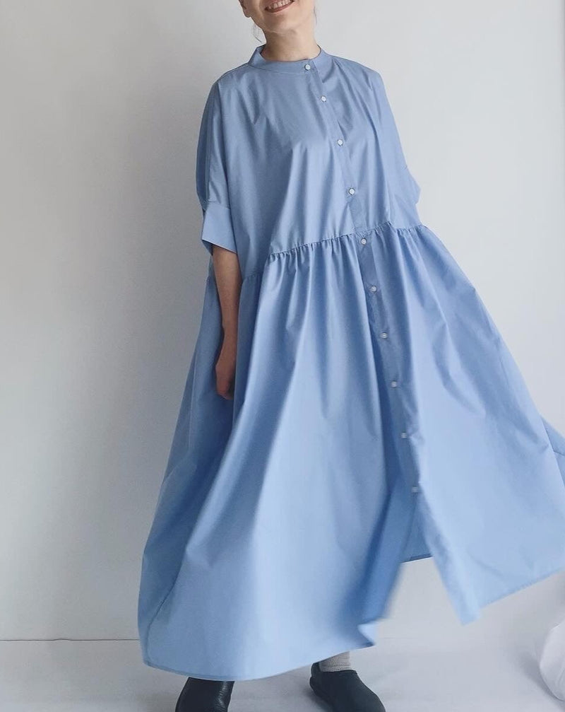 WIDE DESIGN DRESS 'MIIA' in Saxe WIDE DESIGN DRESS 'MIIA' in Saxe