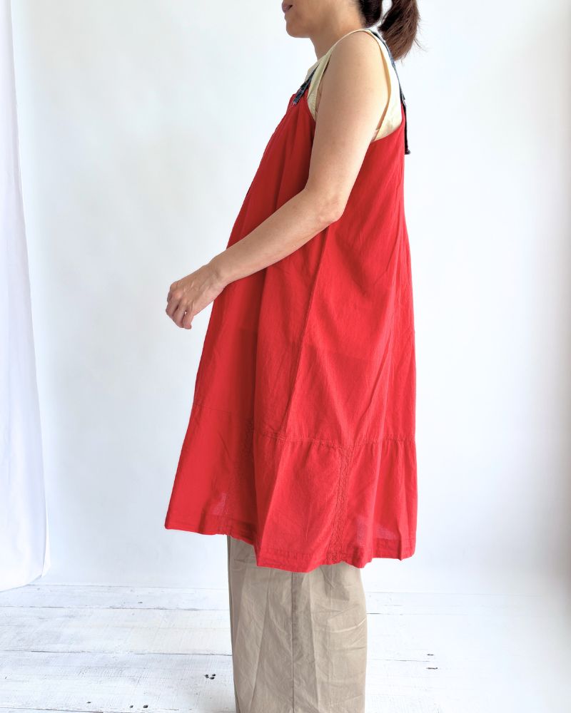 Lawn Dress in Red