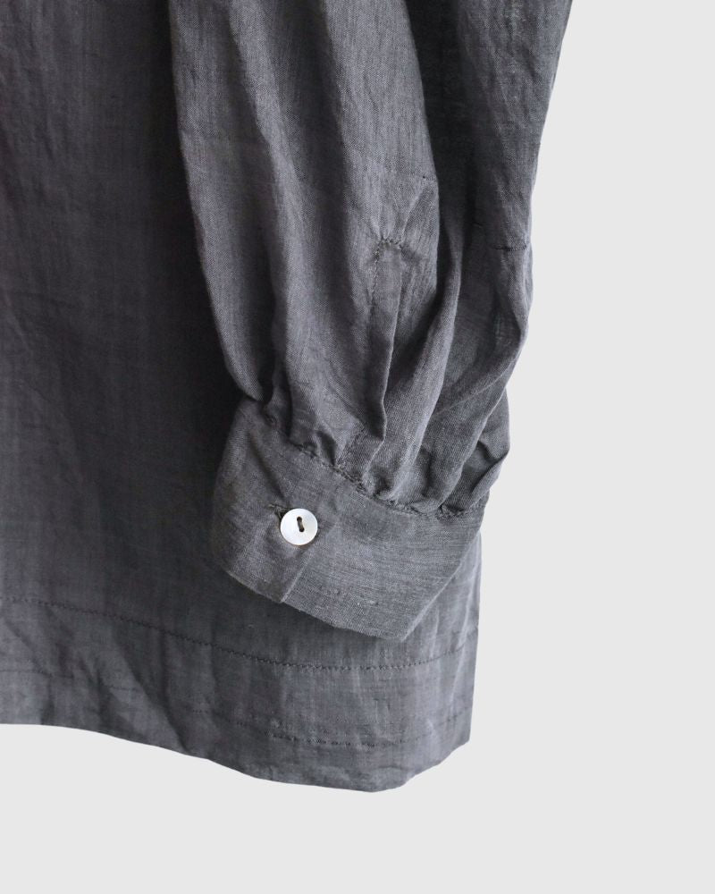 Silk Cotton Airy Smock in Charcoal