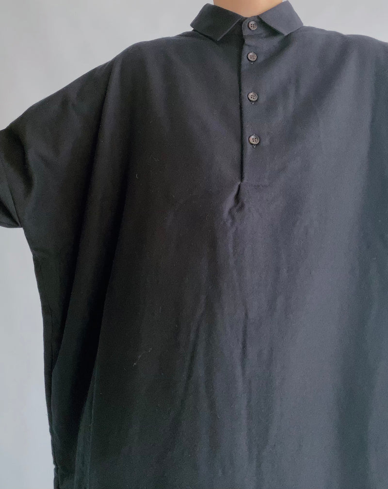 Cotton Wool Shirt Dress