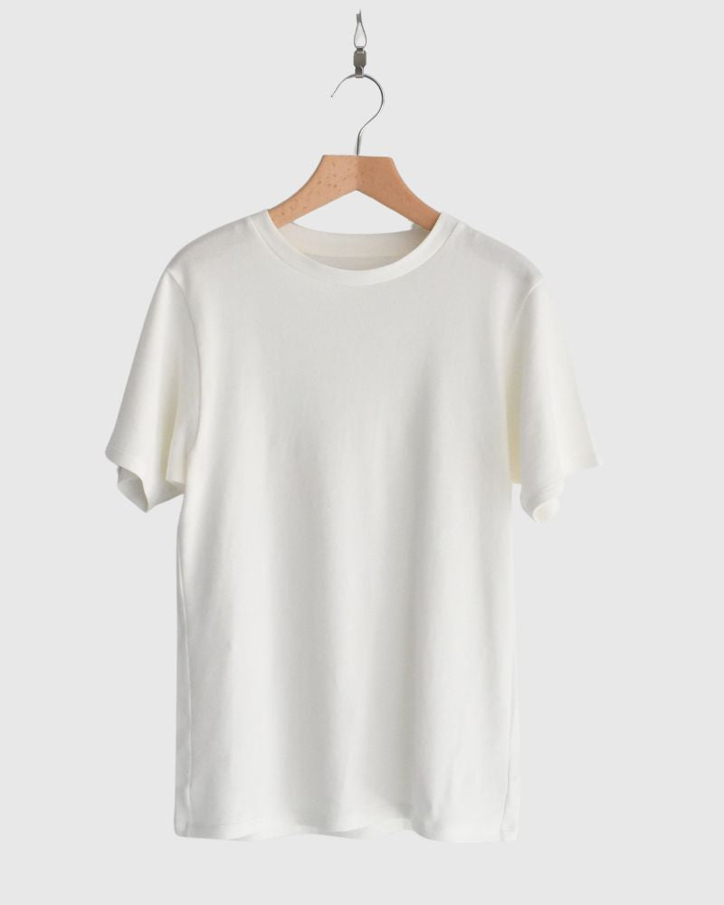 Strong twist jersey fleece JUST SIZE T-SHIRTS in White