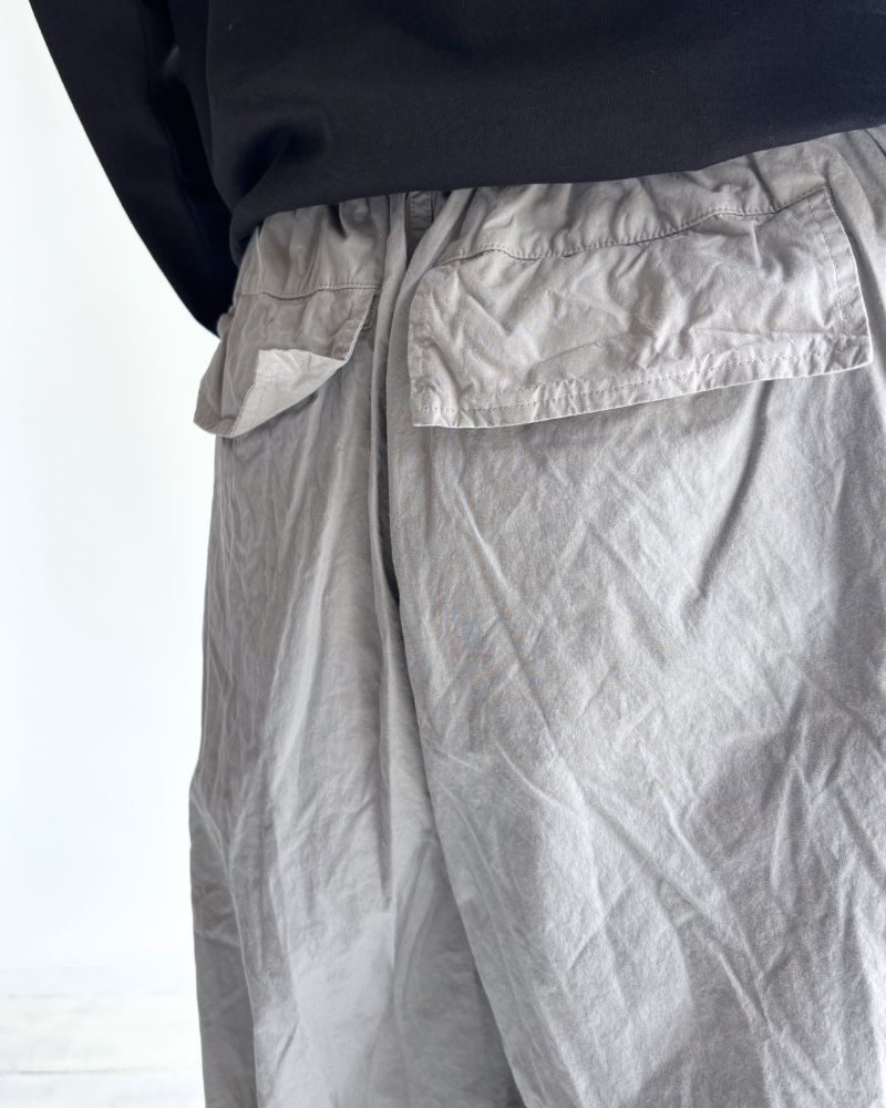 Cotton Silk Pants in Gray