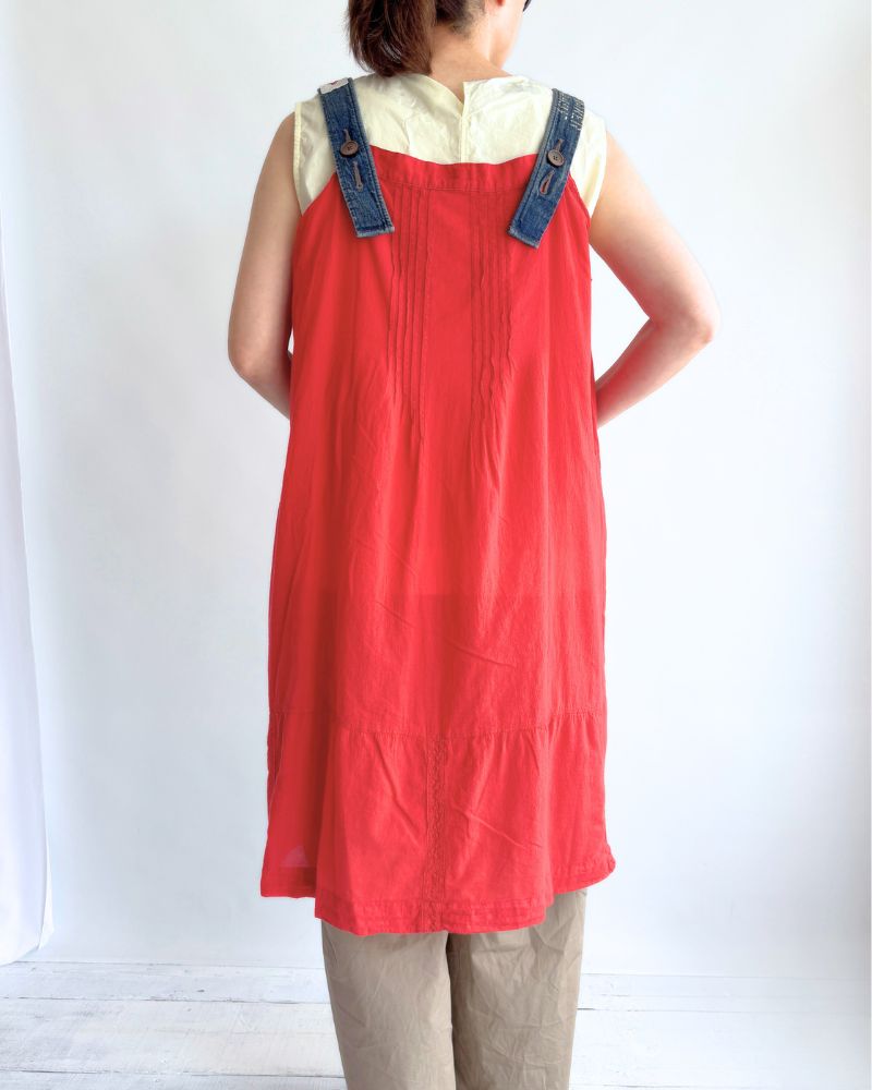 Lawn Dress in Red