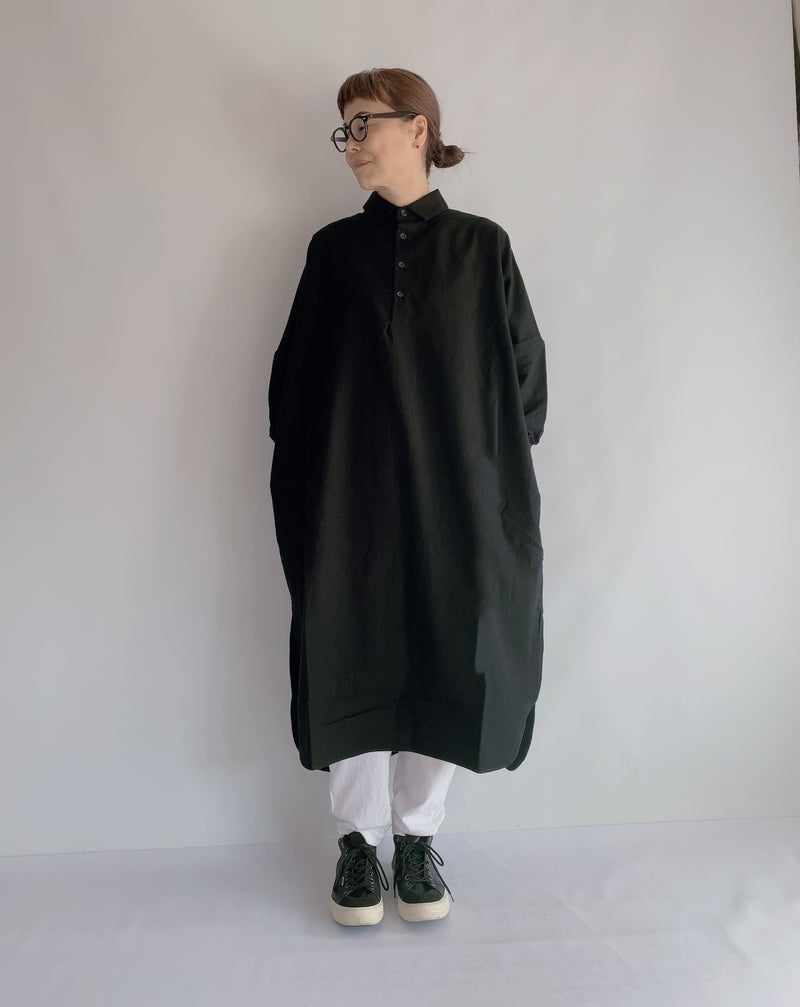 Cotton Wool Shirt Dress