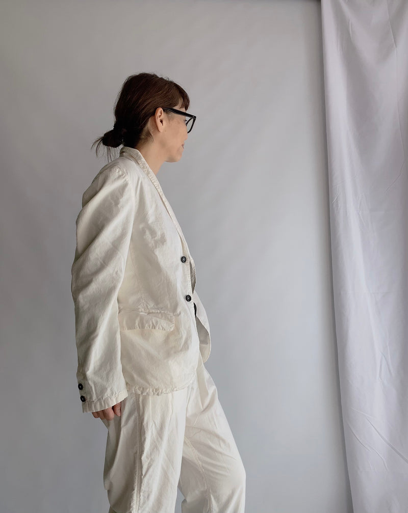 40'S COTTON POPLIN (OVERDYE) SIDE VENTS TAILORED JACKET