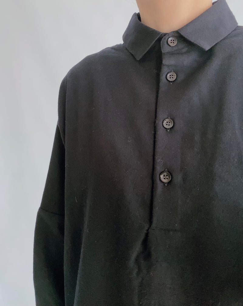 Cotton Wool Shirt Dress
