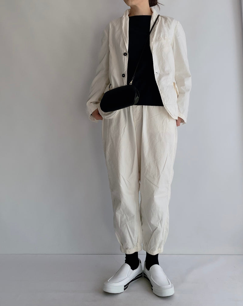40'S COTTON POPLIN (OVERDYE) SIDE VENTS TAILORED JACKET