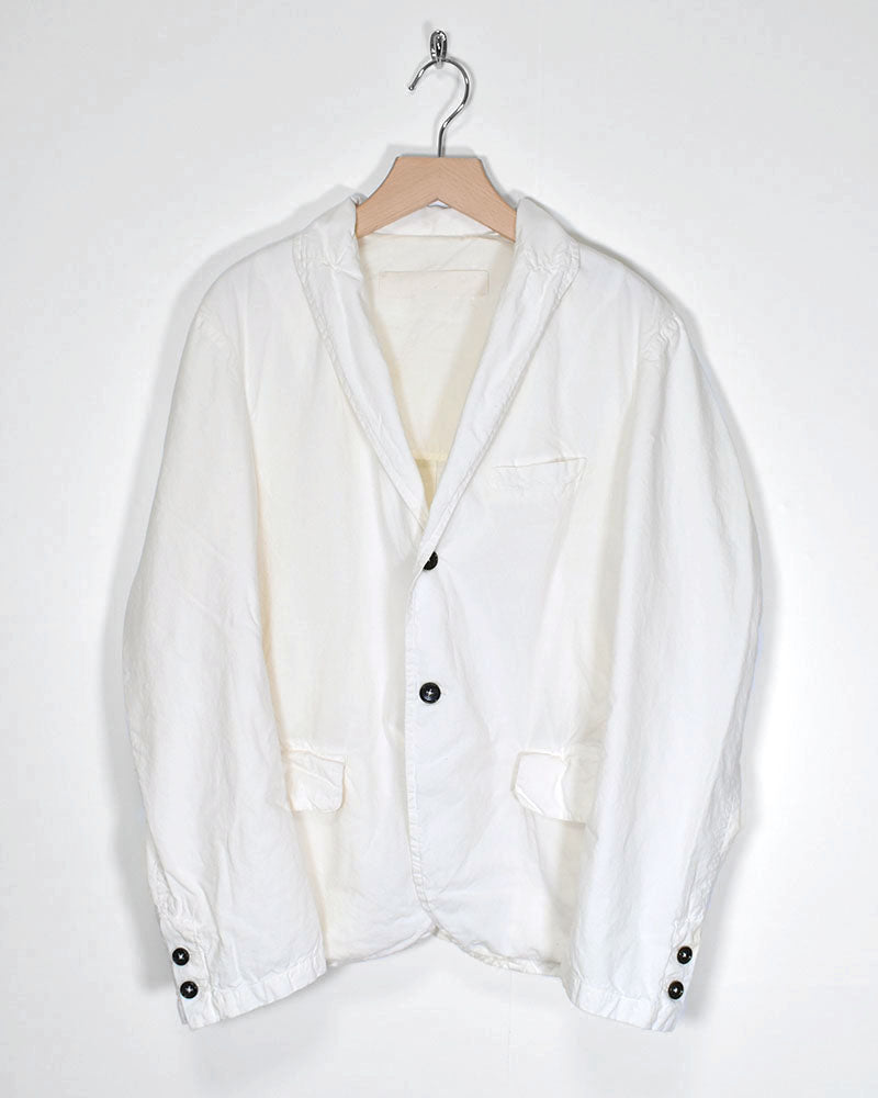 40'S COTTON POPLIN (OVERDYE) SIDE VENTS TAILORED JACKET