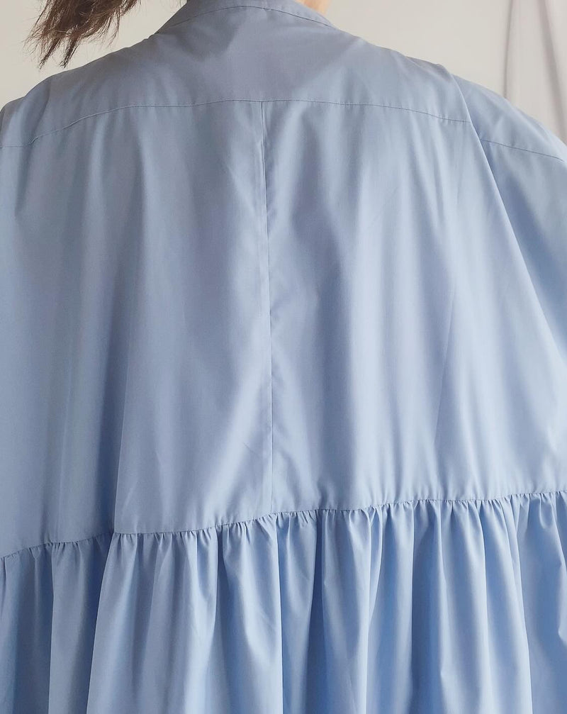 WIDE DESIGN DRESS 'MIIA' in Saxe