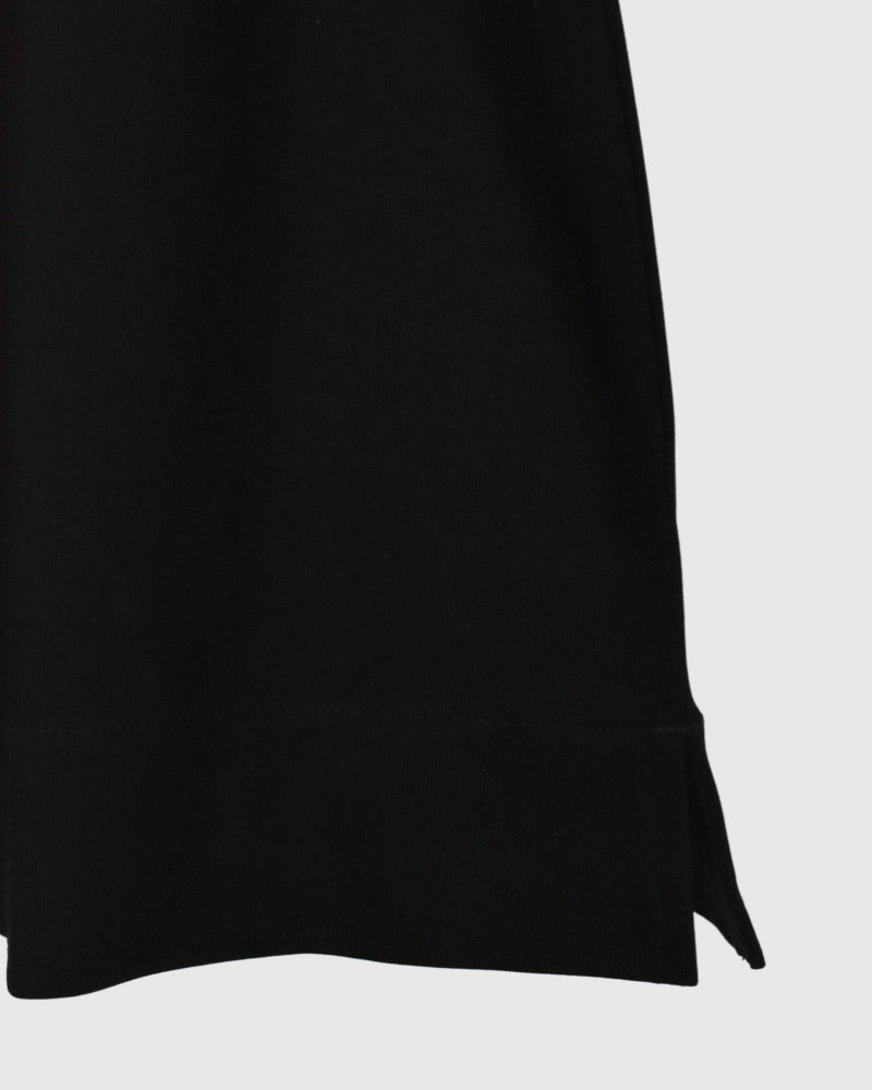 Heavy Plaid Patch Pullover In Black