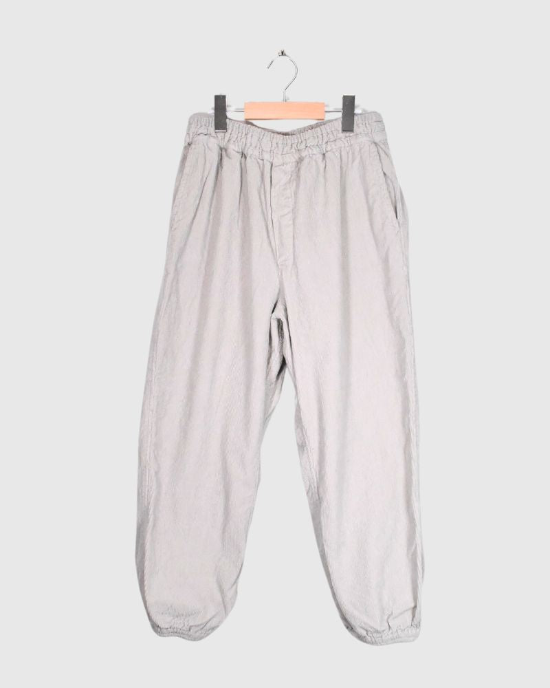 9WALES CORDUROY EASY PANTS in MilkyGray