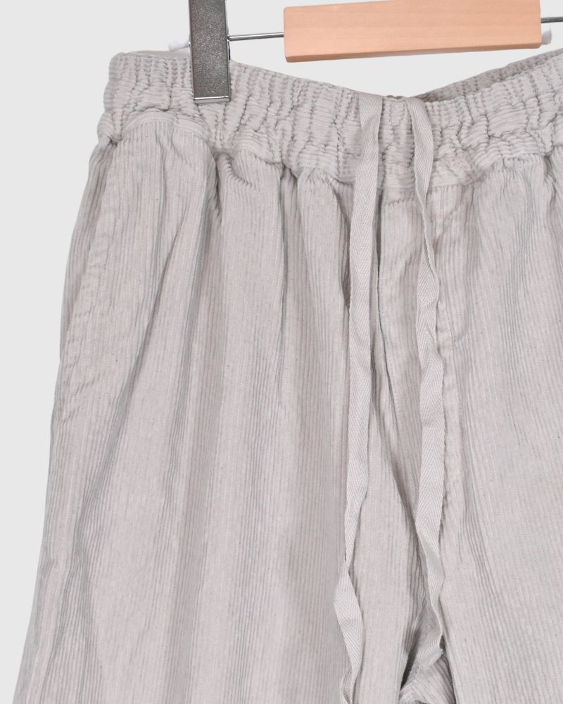 9WALES CORDUROY EASY PANTS in MilkyGray