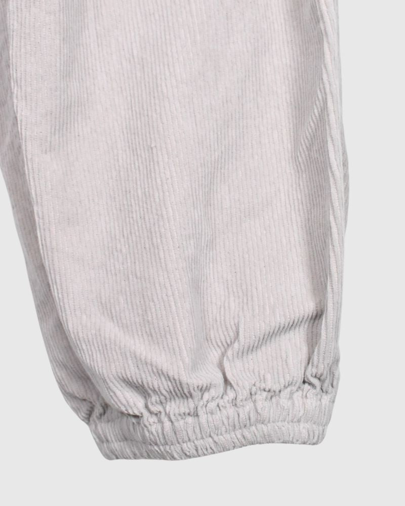 9WALES CORDUROY EASY PANTS in MilkyGray