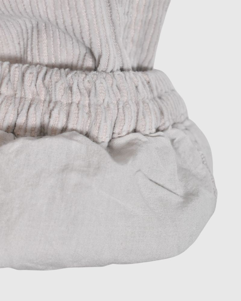 9WALES CORDUROY EASY PANTS in MilkyGray