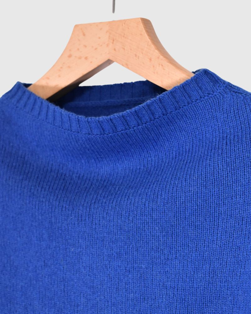 Shepherd Knit Cape in Blue