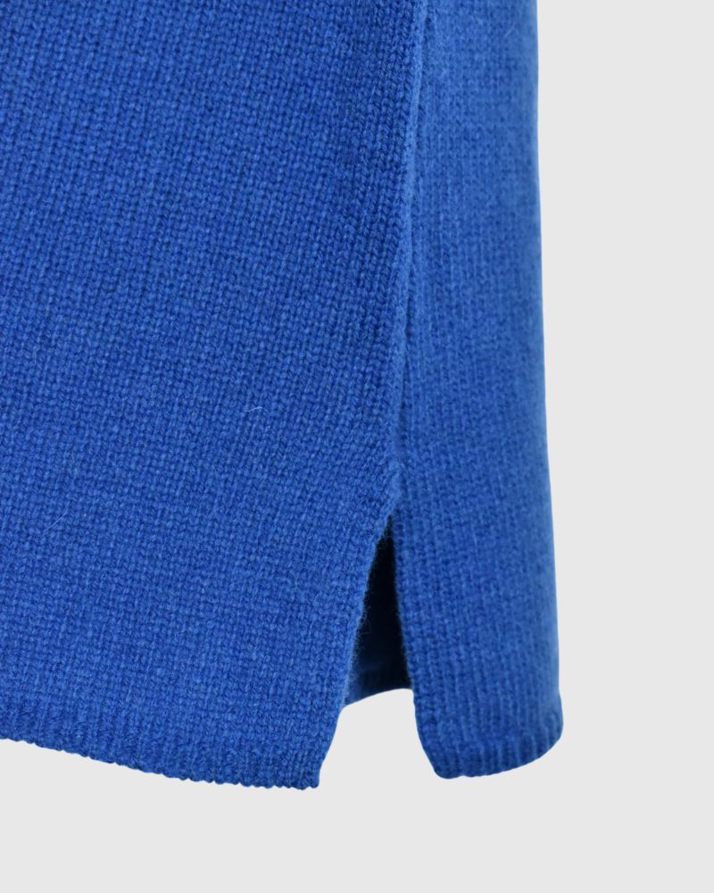Shepherd Knit Cape in Blue