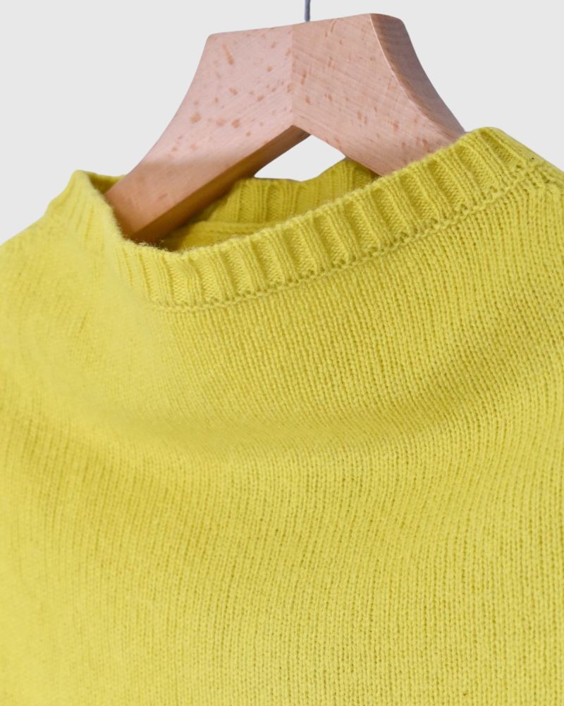 Shepherd Knit Cape in Yellow