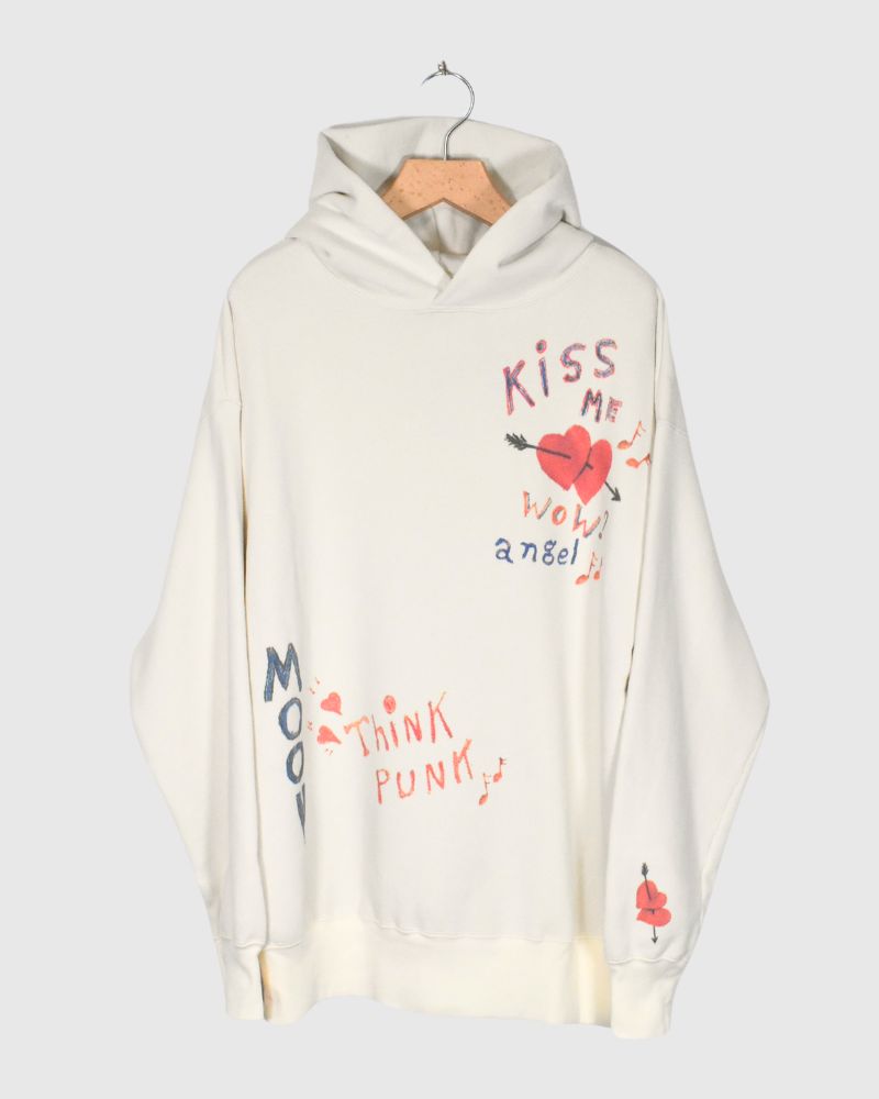Graffiti Parka in White