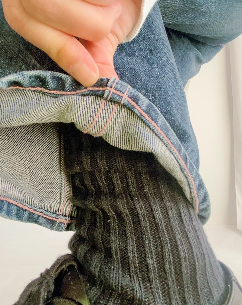 Ball-rimmed PKT Straight Denim in Indigo