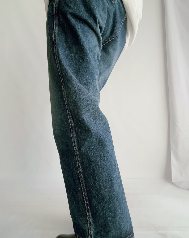 Ball-rimmed PKT Straight Denim in Indigo