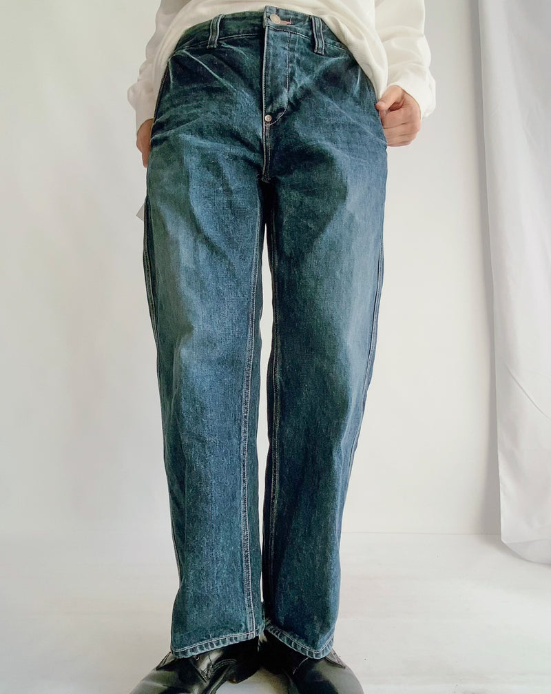 Ball-rimmed PKT Straight Denim in Indigo Ball-rimmed PKT Straight Denim in Indigo