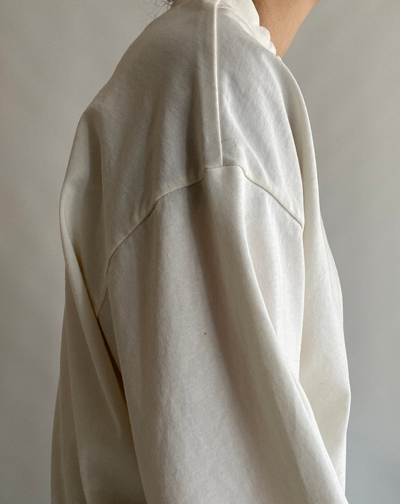 Heavy cotton sheeting pullover