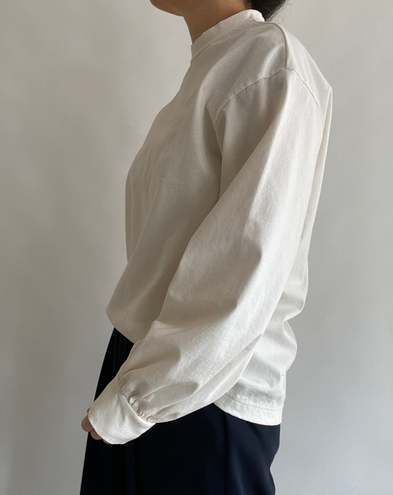 Heavy cotton sheeting pullover