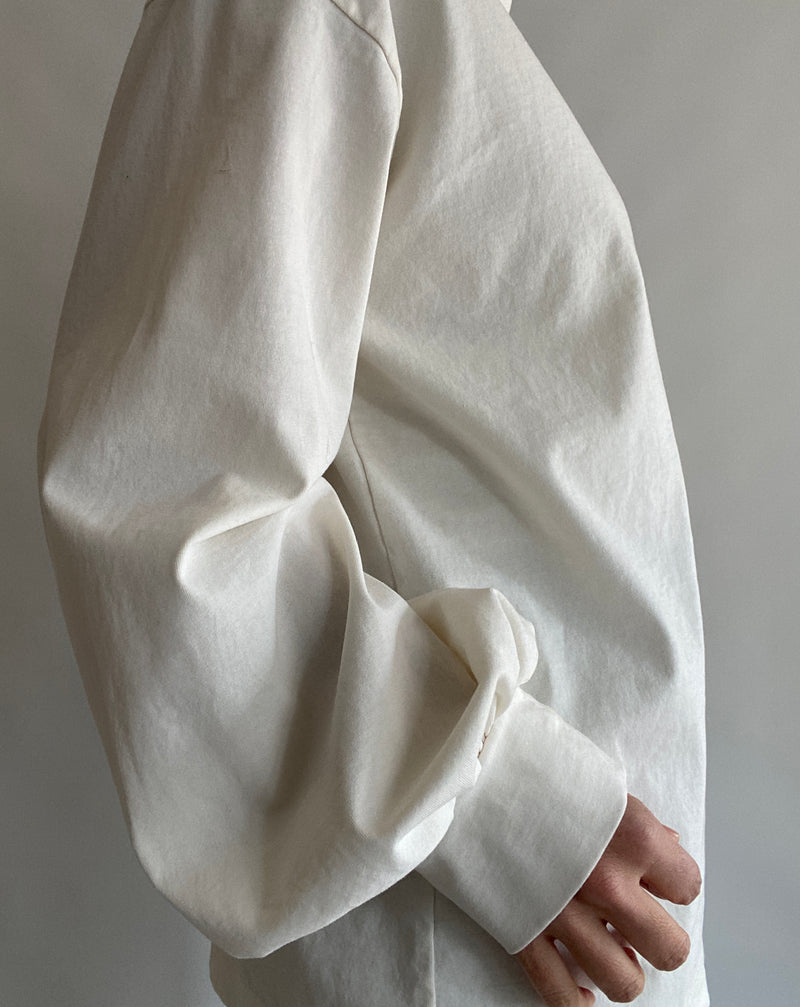 Heavy cotton sheeting pullover