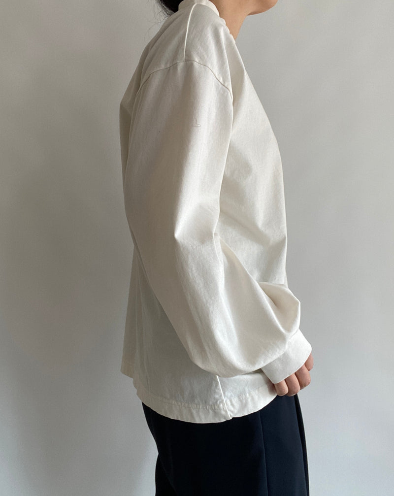 Heavy cotton sheeting pullover