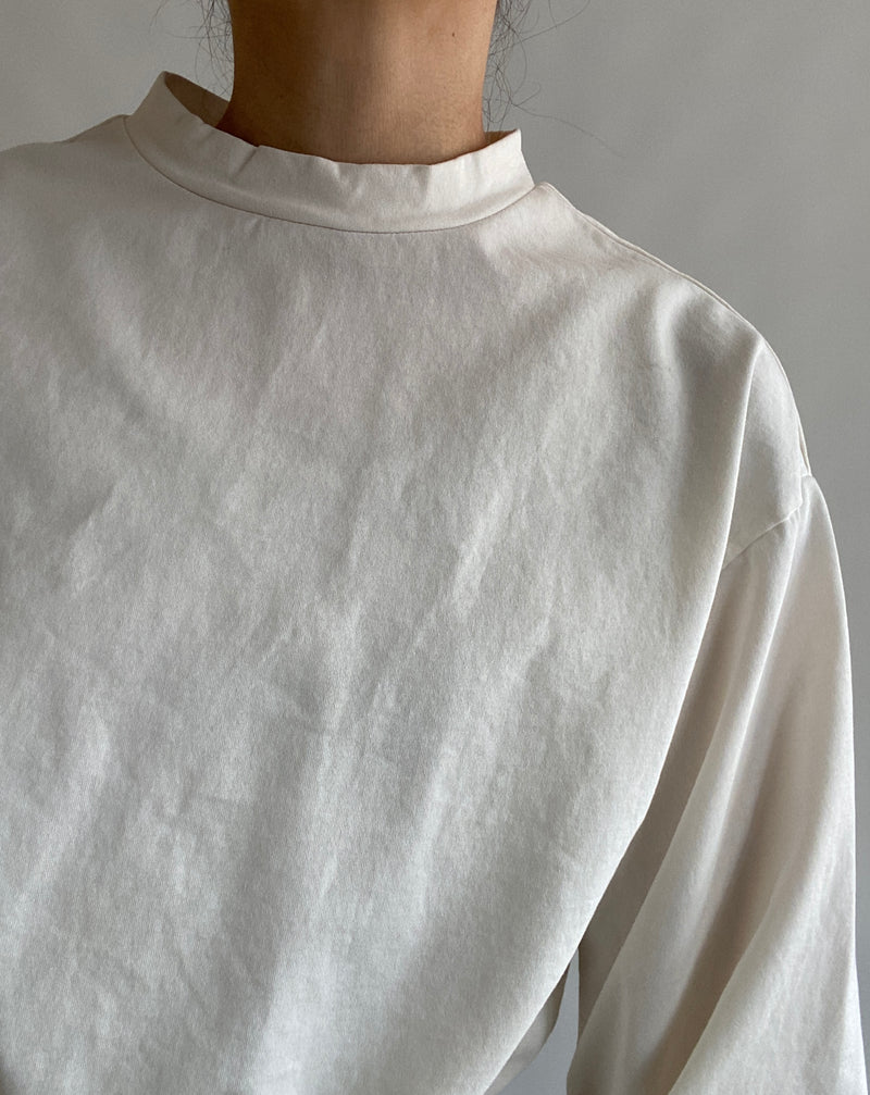 Heavy cotton sheeting pullover