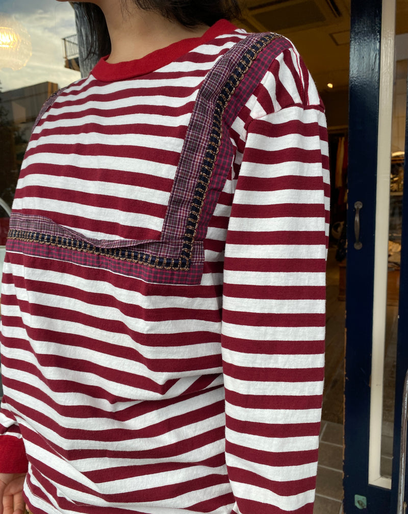 Vintage Border Tenjiku Square T-shirt