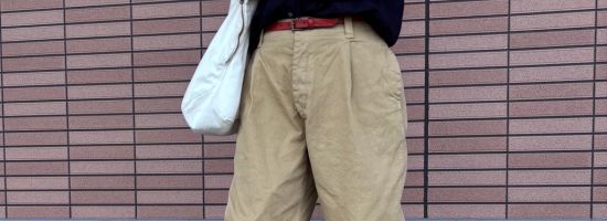 【Veritecoeur】One-tuck Chino Pants