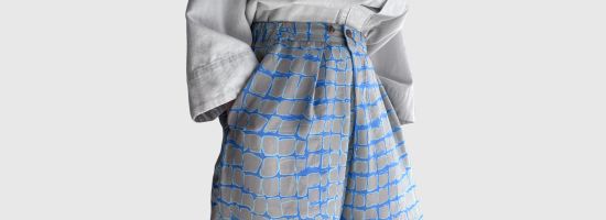 【tsukinowa】Cobblestone Pattern Easy Pants