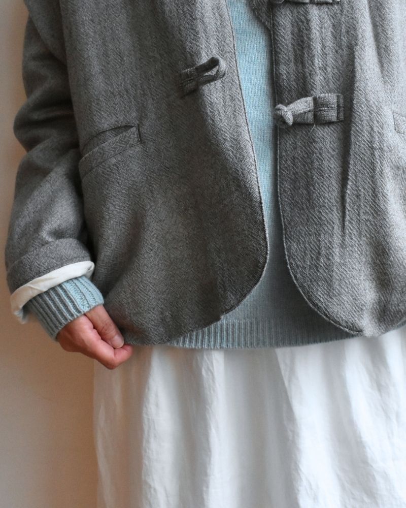 [Pre-order] F/W LA528 Anonymous Wool Gauze China Jacket (Late Oct - Early Nov)
