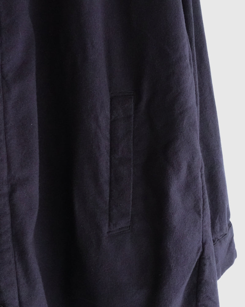 Stand Collar Shirt in Marine